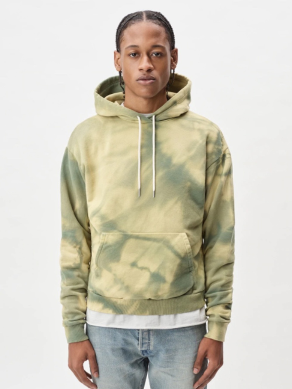 John Elliott Sequoia Hoodie in Tie Dye Muir Green Size Medium (2) Streetwear